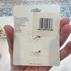 Vintage Scunci Glitter Star Silver Metal Mini Clips‎ Y2K 90s Girlhoodcore NWT thumbnail 4