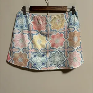 FOR LOVE & LEMONS Mosaic Ole Skirt, Tile Print- Size Large thumbnail 5