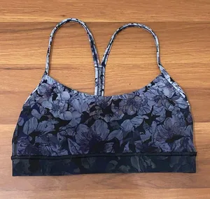 Athletica Flow Y Bra Nulu Light Support Nightfall Blossom Multi Size 6 thumbnail 1
