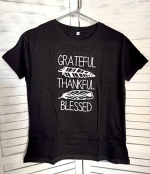 Grateful Thankful Blessed Shirt, XL thumbnail 1