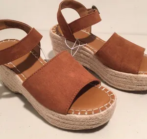 Espadrille Sandals, Size 11 Brown thumbnail 3