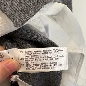 Zara Combination Poplin Knot Sweater NWT Large thumbnail 7