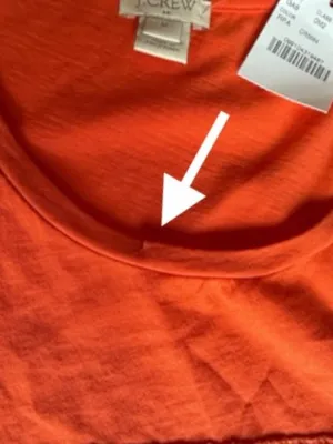 NWT J. Crew Lace Panel Orange Tank Top Sz M thumbnail 6