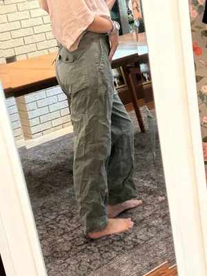 Madewell Green Cargo Pants!  thumbnail 8