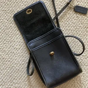 Vintage Coach Turnlock Crossbody Bag 90s Black #356 0149-356 Front Flap Handbag thumbnail 10