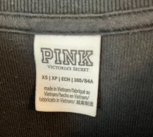 Victorias Secret PINK Embroidered Rose Oversized Crewneck Sweatshirt thumbnail 4