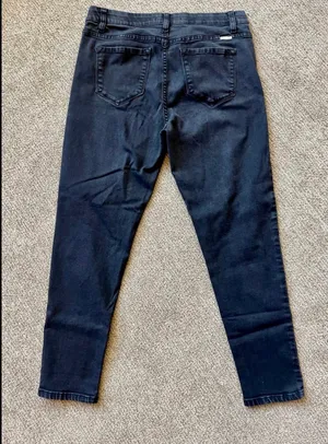 KanCan Juniors Skinny Black Dark Wash Denim Jeans 5-Pocket Stretch Zip 15/31 thumbnail 2