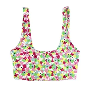 Zara Multi Floral Sleeveless Crop Tank Top Size Small‎ thumbnail 4