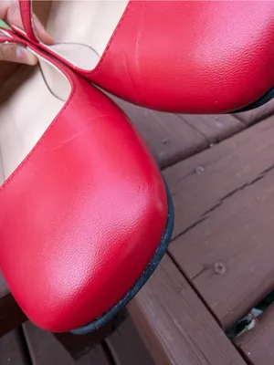 ALOHAS Por Do Sol Red Leather Mary Jane Ballet Flats EU 37 US 6.5 $190 thumbnail 13