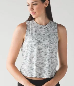 Lululemon Fast as Light Tank Top Estimated S/M Rare Heathered Gray thumbnail 1