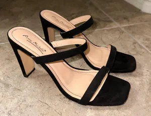 Anne Michelle Black  Two Strap Heels thumbnail 1