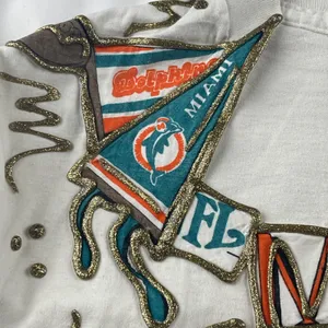 Vintage Miami Dolphins NFL Football Fan Homemade Tee Shirt‎ Adult Medium 50/50 thumbnail 6