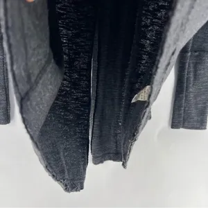 WeThe Free Raw Edge Split Back‎ Long Sleeve Burnout Knit Turtleneck Top thumbnail 8