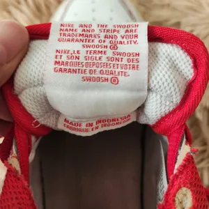 Nike Air White and Red Sneakers Size 6Y thumbnail 11
