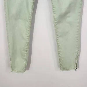 Free People Green Skinny Jeans Size 27 Free People Green Ankle Zip Skinny Denim thumbnail 3