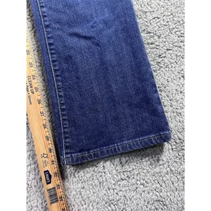 Levi's Bootcut Jeans Women‎ 34x31 Dark Wash Studded y2k Boho Cowgirl Western Indie thumbnail 4