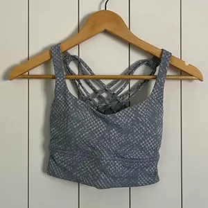 Lululemon Free To Be Serene Sports Bra Blue thumbnail 1