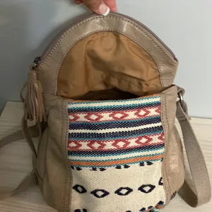The Sak Deena Tan embroidered design flap crossbody bag thumbnail 4