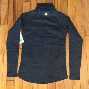 NWT Gray RBX Prime Ready To Roll Fleece Zip Mock Neck Pullover thumbnail 2