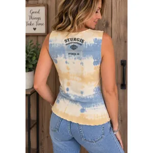 Vintage 2005 Harley Davidson Sturgis Black Hills Rally Tie Dye Tank Top Small thumbnail 8