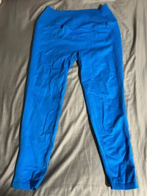 aerie Electric Blue Seamless Leggings Size XL thumbnail 1
