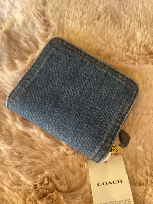 NWT Coach Essential Billfold Denim Wallet CAU96 Deep Blue thumbnail 2