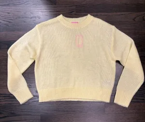Edikted Sweater Yellow Lightweight Knit thumbnail 1