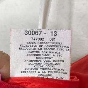 Vintage Strapless Formal Dress‎ Red Size L thumbnail 10