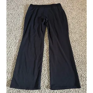 Chaps Women's Black‎ Wide Leg Leggings Size XL thumbnail 6