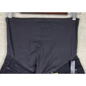 Signature Levis Maternity Jeans Medium Black Denim Skinny Stretch thumbnail 2