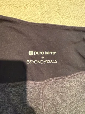 Beyond Yoga x Pure Barre Gray High Waisted Leggings thumbnail 3