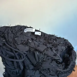 House of CB ‘Seren’ Black Floral Lace Back Maxi Dress NWOT size‎ M regular A-C thumbnail 6