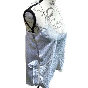 Aerie -1502 Gray Cheetah Print Tie Back Babydoll Camisole Tank Top XS‎ thumbnail 3