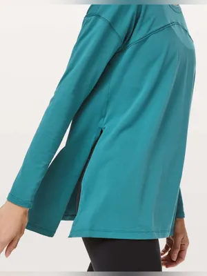 Lululemon Hit Unwind Long Sleeve | Tonic Teal thumbnail 3