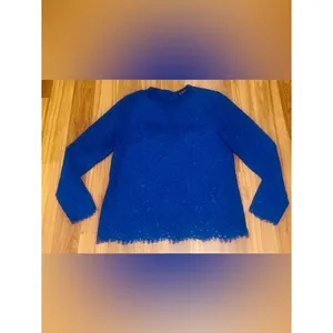 J. Crew Mockneck Floral Lace Top - Size 8 thumbnail 3