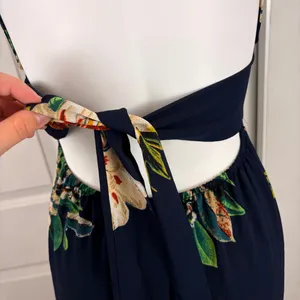 NLW high neck open back floral slit maxi dress thumbnail 10