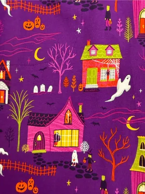 BedHead PJs Spooky Town Halloween Classic Stretch Jersey Pajama Set Full Length thumbnail 15