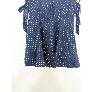 Megan Moroney Blue Polka Dot Corset Mini Dress Size XXL Off Shoulder Heart Retro thumbnail 10