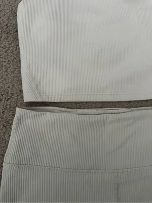 Ribbed Bike Short and Cropped Tank set thumbnail 2