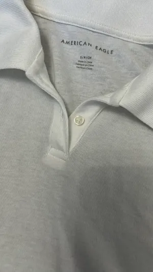 American Eagle Collared White Top thumbnail 2