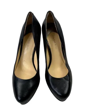 Gianni Bini Women's Black Heels with Silver Lining thumbnail 3