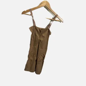 NEW Brown Seamless Shapewear Bodysuit Mid Thigh Shaper‎ Size L Nylon Spandex thumbnail 2