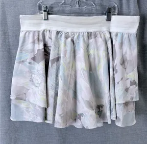 Lululemon‎ Court Rival High Rise Skirt 14 In the Flow Pastel Multi Skort thumbnail 1