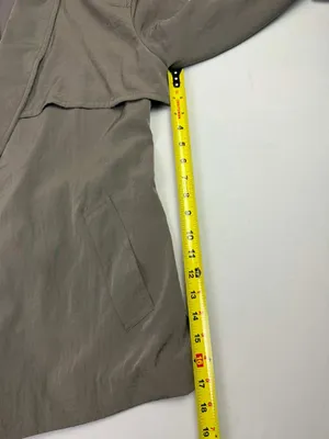 Gap Modern Gray Lightweight Open Front Belted Trench Coat Size Medium thumbnail 10