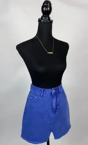 Gianni Bini Denim mini Skirt blue Medium thumbnail 1