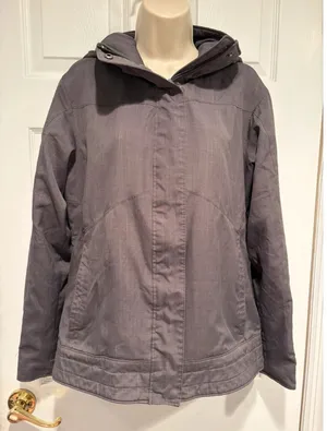Columbia Omni-Shield Women’s Gray Hooded Winter Jacket Coat Medium M thumbnail 1