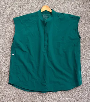Rafaela Oversized Scrub Тоp Green Sz Large thumbnail 1