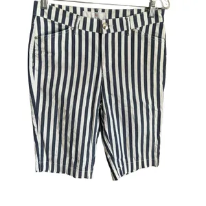 Dismero‎ Blue White Nautical Bermuda Shorts thumbnail 2