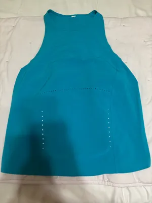 Lululemon Swift Ventilated Racerback Running Tank Top Turquoise Tide thumbnail 1