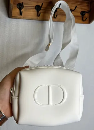 Dior Christian Dior White CD‎ Logo Crossbody Belt Bag Pouch Make Up Purse thumbnail 1